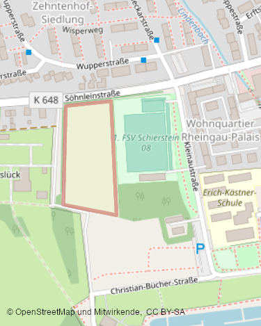 Für den Neubau der Erich-Kästner-Schule vorgesehenes Grundstück Für den Neubau der Erich-Kästner-Schule vorgesehenes Grundstück