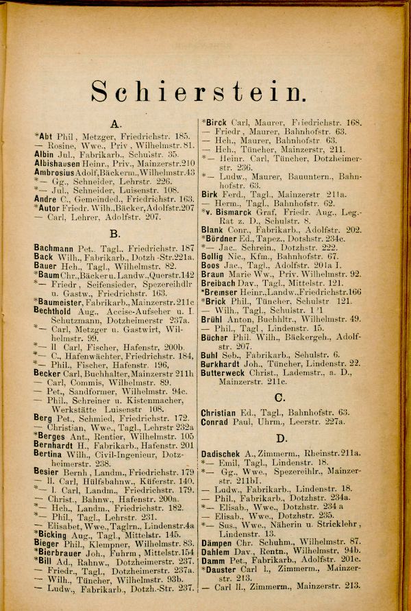 Adressbuch 1909 bis 1911 Adressbuch 1909 bis 1911