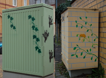 Verschönerte Kästen in Schierstein Verschönerte Kästen in Schierstein
